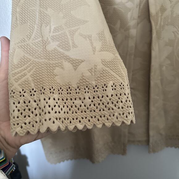 Adriace Dilafield Top Womens Size XXL Green Laser 2fer Long Sleeve Tunic Top - Picture 5 of 16